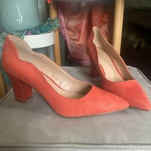 Kelly & Katie Suede “Markel” Block Heels